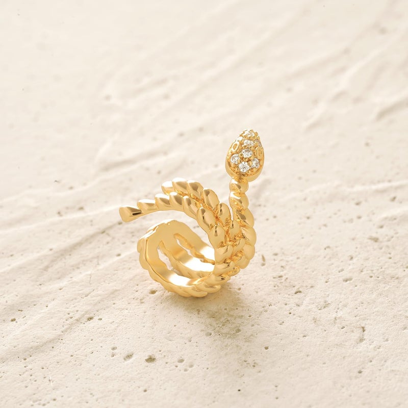 MYEARS Women Ear Cuff Earring Gold Non Pierced Ear Cartilage Clip on Wrap Hoop 14K Gold Filled Tiny Boho Beach Simple Minimalist Delicate Handmade Hypoallergenic Jewelry Gift-Sold as Single/Pair - Image 5